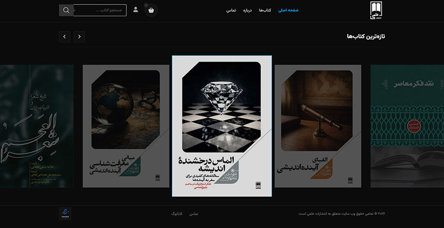 Elmi Publications website design project by Dinovate Studio