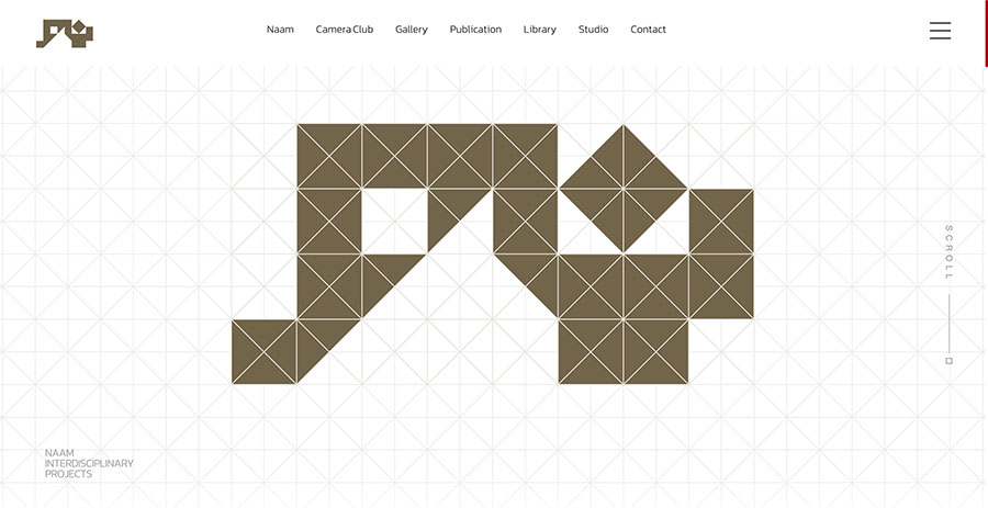 Naam Art Projects website design project by Dinovate Studio